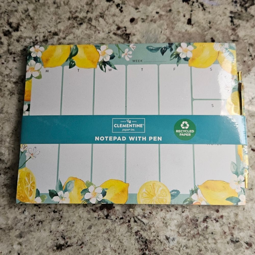 Clementine Calendar Notepad Set with Pen - Picture 2 of 10